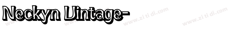 Neckyn Vintage字体转换